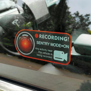 Pegatina seguridad alarma simula